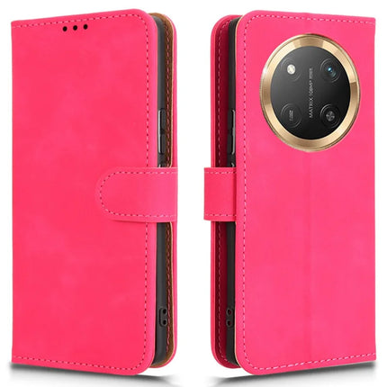 For Honor X60 Pro 5G / Magic7 Lite 5G / X9c 5G Leather Case Skin-Feel Anti-Drop Wallet Flip Phone Cover - Rose
