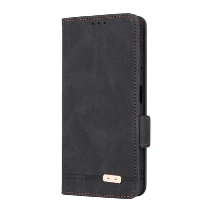 For Motorola Moto G75 5G Case Leather Wallet Flip Phone Cover with Hardware Decor