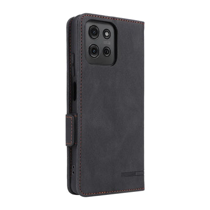 For Motorola Moto G75 5G Case Leather Wallet Flip Phone Cover with Hardware Decor