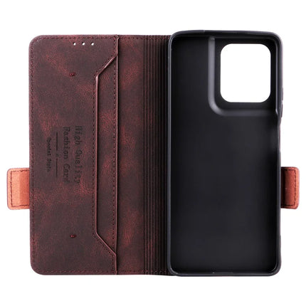 For Motorola Moto G75 5G Case Leather Wallet Flip Phone Cover with Hardware Decor