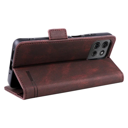 For Motorola Moto G75 5G Case Leather Wallet Flip Phone Cover with Hardware Decor