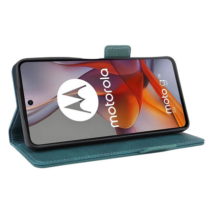 For Motorola Moto G75 5G Case Leather Wallet Flip Phone Cover with Hardware Decor