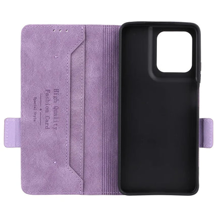 For Motorola Moto G75 5G Case Leather Wallet Flip Phone Cover with Hardware Decor