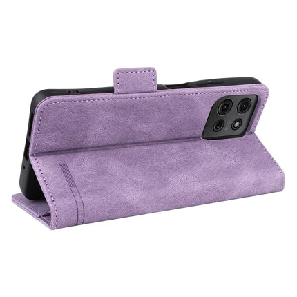 For Motorola Moto G75 5G Case Leather Wallet Flip Phone Cover with Hardware Decor