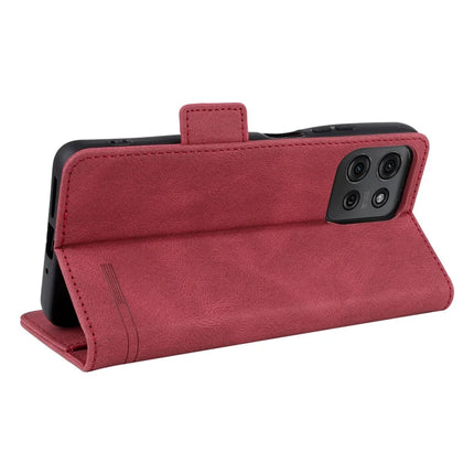 For Motorola Moto G75 5G Case Leather Wallet Flip Phone Cover with Hardware Decor