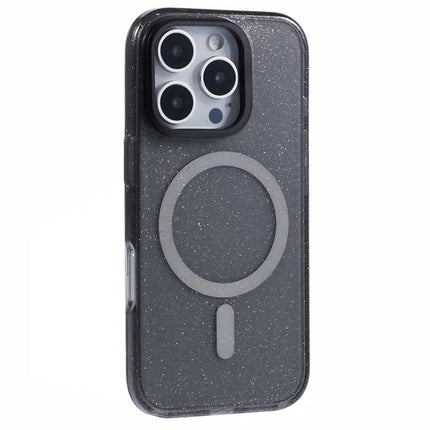 KIGC For iPhone 16 Pro Max Case Compatible with MagSafe Epoxy Design Kickstand TPU+PC Phone Back Cover