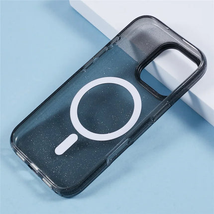 KIGC For iPhone 16 Pro Max Case Compatible with MagSafe Epoxy Design Kickstand TPU+PC Phone Back Cover