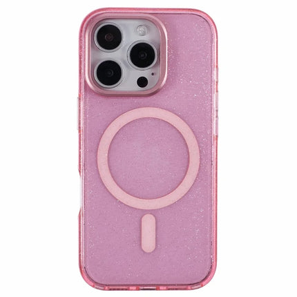 KIGC For iPhone 16 Pro Max Case Compatible with MagSafe Epoxy Design Kickstand TPU+PC Phone Back Cover