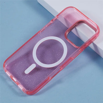 KIGC For iPhone 16 Pro Max Case Compatible with MagSafe Epoxy Design Kickstand TPU+PC Phone Back Cover
