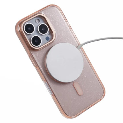 KIGC For iPhone 16 Pro Max Case Compatible with MagSafe Epoxy Design Kickstand TPU+PC Phone Back Cover