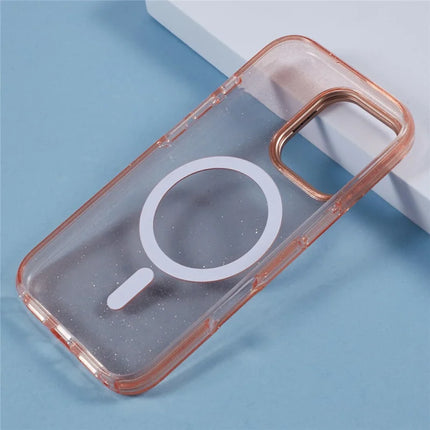 KIGC For iPhone 16 Pro Max Case Compatible with MagSafe Epoxy Design Kickstand TPU+PC Phone Back Cover