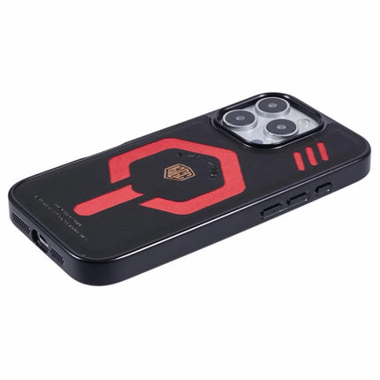 KIGC For iPhone 16 Pro Max Case Compatible with MagSafe Leather+PC+TPU Phone Cover