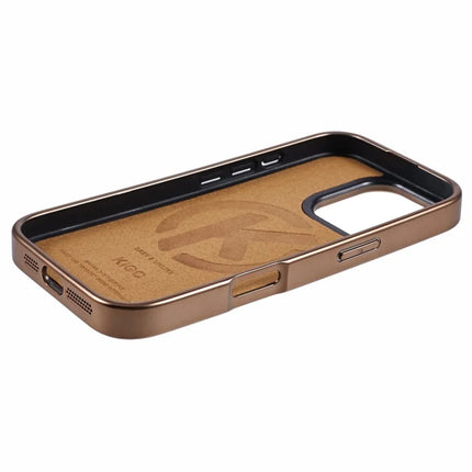 KIGC For iPhone 16 Pro Max Case Compatible with MagSafe Leather+PC+TPU Back Cover