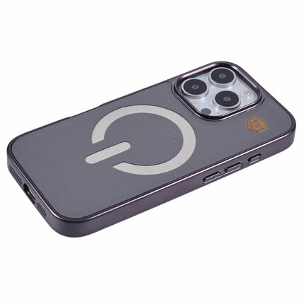 KIGC For iPhone 16 Pro Max Case Compatible with MagSafe Leather+PC+TPU Back Cover