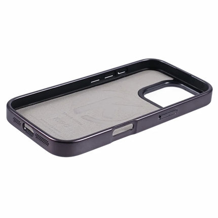 KIGC For iPhone 16 Pro Max Case Compatible with MagSafe Leather+PC+TPU Back Cover