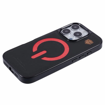 KIGC For iPhone 16 Pro Max Case Compatible with MagSafe Leather+PC+TPU Back Cover