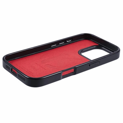 KIGC For iPhone 16 Pro Max Case Compatible with MagSafe Leather+PC+TPU Back Cover