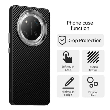 For Honor X60 Pro 5G / X9c 5G / Magic7 Lite 5G Case Cell Phone Hybrid Back Cover Carbon Fiber Texture
