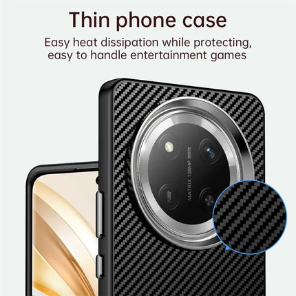 For Honor X60 Pro 5G / X9c 5G / Magic7 Lite 5G Case Cell Phone Hybrid Back Cover Carbon Fiber Texture