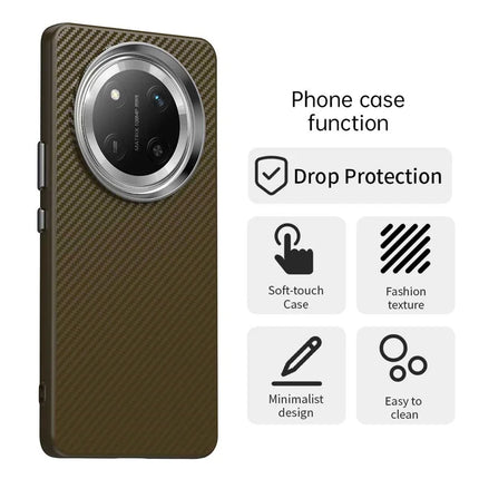 For Honor X60 Pro 5G / X9c 5G / Magic7 Lite 5G Case Cell Phone Hybrid Back Cover Carbon Fiber Texture