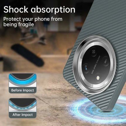For Honor X60 Pro 5G / X9c 5G / Magic7 Lite 5G Case Cell Phone Hybrid Back Cover Carbon Fiber Texture