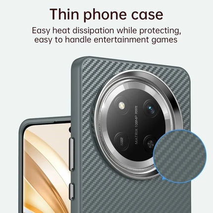For Honor X60 Pro 5G / X9c 5G / Magic7 Lite 5G Case Cell Phone Hybrid Back Cover Carbon Fiber Texture