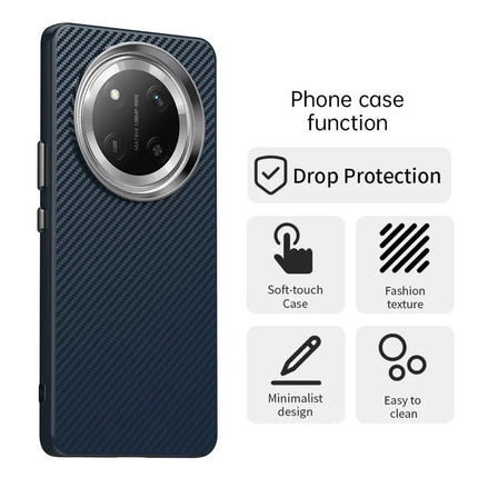For Honor X60 Pro 5G / X9c 5G / Magic7 Lite 5G Case Cell Phone Hybrid Back Cover Carbon Fiber Texture