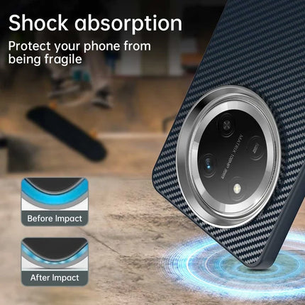 For Honor X60 Pro 5G / X9c 5G / Magic7 Lite 5G Case Cell Phone Hybrid Back Cover Carbon Fiber Texture
