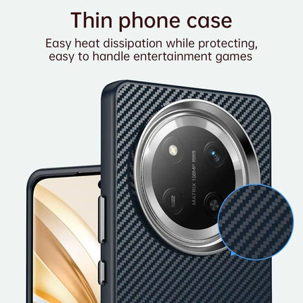 For Honor X60 Pro 5G / X9c 5G / Magic7 Lite 5G Case Cell Phone Hybrid Back Cover Carbon Fiber Texture