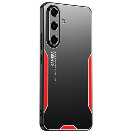 For Samsung Galaxy A26 5G Phone Case Aluminium Alloy TPU PC Back Cover - Red