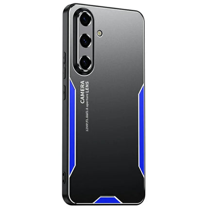For Samsung Galaxy A26 5G Phone Case Aluminium Alloy TPU PC Back Cover - Blue