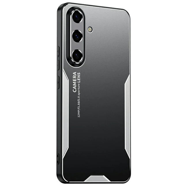 For Samsung Galaxy A16 4G / 5G Phone Case Aluminium Alloy TPU PC Back Cover - Silver