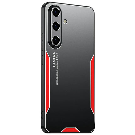 For Samsung Galaxy A16 4G / 5G Phone Case Aluminium Alloy TPU PC Back Cover - Red