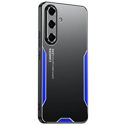 For Samsung Galaxy A16 4G / 5G Phone Case Aluminium Alloy TPU PC Back Cover - Blue