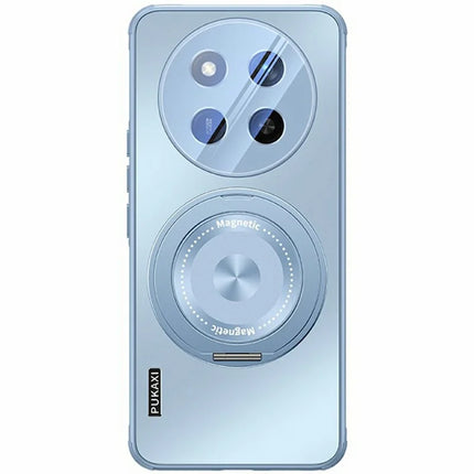 For Honor X60 Pro 5G Case Compatible with MagSafe Kickstand TPU+PC Heat Dissipation Phone Cover - Blue
