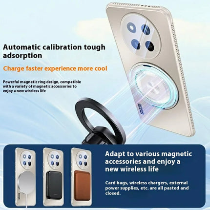 For Honor X60 Pro 5G Case Compatible with MagSafe Kickstand TPU+PC Heat Dissipation Phone Cover
