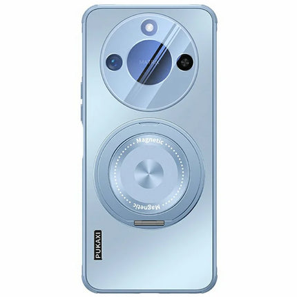 For Honor X60 5G Case Compatible with MagSafe Kickstand TPU+PC Heat Dissipation Phone Cover - Blue