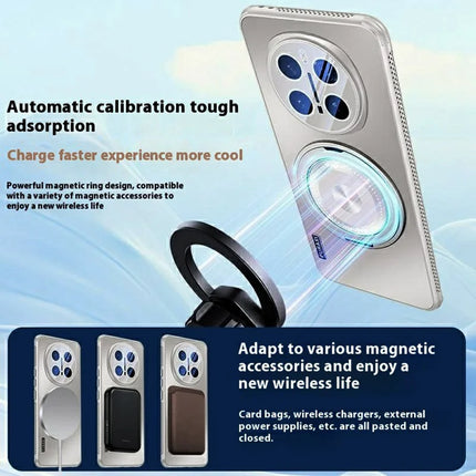 For Honor Magic7 Pro 5G Case Compatible with MagSafe Kickstand TPU+PC Heat Dissipation Phone Cover