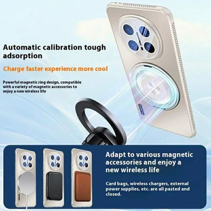 For Honor Magic7 Pro 5G Case Compatible with MagSafe Kickstand TPU+PC Heat Dissipation Phone Cover