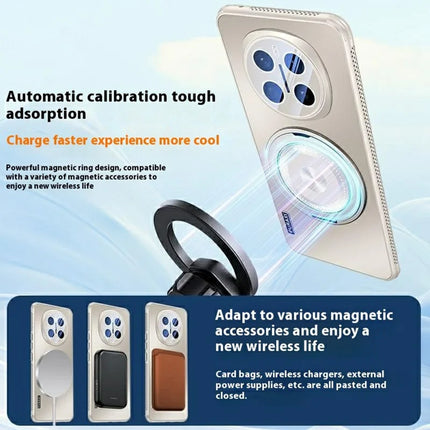 For Honor Magic7 5G Case Compatible with MagSafe Kickstand TPU+PC Heat Dissipation Phone Cover