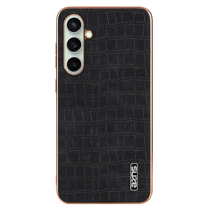 AZNS For Samsung Galaxy A36 5G Case Electroplating Crocodile Texture PU+TPU Phone Cover