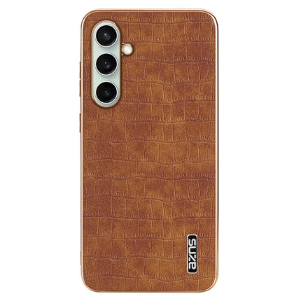 AZNS For Samsung Galaxy A36 5G Case Electroplating Crocodile Texture PU+TPU Phone Cover