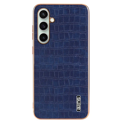 AZNS For Samsung Galaxy A36 5G Case Electroplating Crocodile Texture PU+TPU Phone Cover