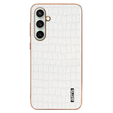 AZNS For Samsung Galaxy A36 5G Case Electroplating Crocodile Texture PU+TPU Phone Cover