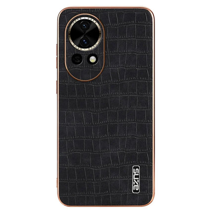 AZNS For Huawei nova 13 5G Case Electroplating Crocodile Texture PU+TPU Phone Cover