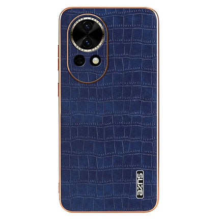 AZNS For Huawei nova 13 5G Case Electroplating Crocodile Texture PU+TPU Phone Cover