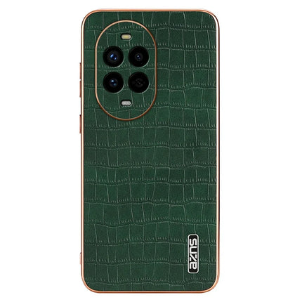 AZNS For Huawei nova 13 Pro 5G Case Electroplating Crocodile Texture PU+TPU Phone Cover
