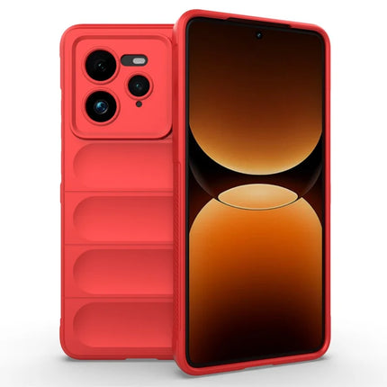 For Realme GT 7 Pro 5G Case Anti-Drop Soft TPU Rugged Phone Back Cover - Red