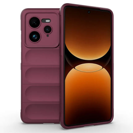 For Realme GT 7 Pro 5G Case Anti-Drop Soft TPU Rugged Phone Back Cover - Wine Red