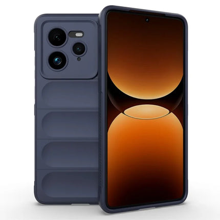 For Realme GT 7 Pro 5G Case Anti-Drop Soft TPU Rugged Phone Back Cover - Dark Blue